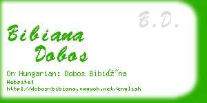 bibiana dobos business card